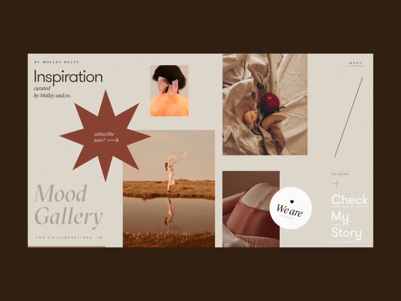 Molley Heltz Inspiration Preview Page Animation anim animation art concept design fashion gif grid inspiration interaction interface models motion photo promo typography ui ux web website