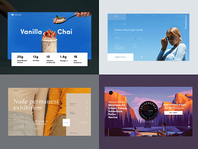 Top 4 shots from 2018 best branding concept design epicurrence fashion grid grid layout illustration interface landing model photography product top typography ui ux web website
