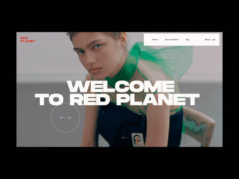 Red Planet PR Agency Homepage Slider agency anim animation concept design fashion grid homepage interaction interface models motion photo pr promo typography ui ux web website