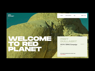 Red Planet PR Agency Homepage Alternative Version agency animation blog concept design grid homepage interaction interface menu models motion photo promo studio typography ui ux web website