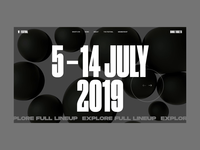 W Festival Homepage Animation