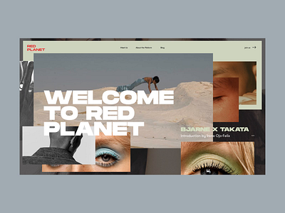 Red Planet PR Agency Homepage Animation agency animation brand aid concept design fashion grid homepage interaction interface models motion photo promo shop typography ui ux web website