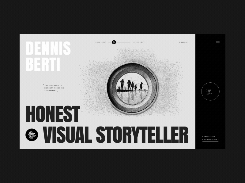 Dennis Berti Honest Visual Storyteller Loading Animation animation branding design grid homepage interaction interface loader logo motion photo photography promo typography ui ux vector web website wedding