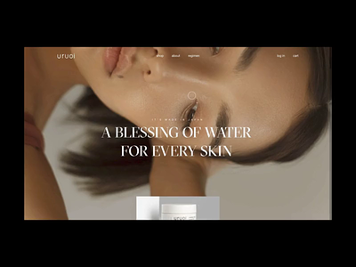 Uruoi Japanese Skincare E-commerce Website on Awwwards! animation cosmetics e commerce e commerce website e shop homepage interface japan promo skincare video web website