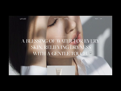 Uruoi Japanese Skincare E-commerce Website animation bundle design ecommerce eshop interface motion promo typography ui ux video web website