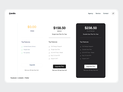 Pricing Table black branding landing price price table typography ui ui design uidesign uiux website