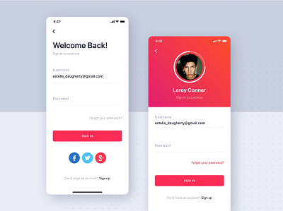 login app black blue branding clean creative landing login login page login screen signup ui design uidesign uiux website