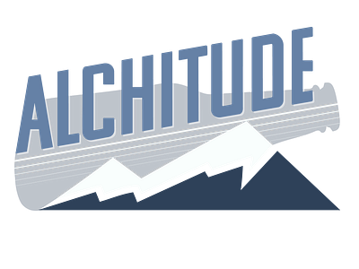Alchitude branding design icon logo typography