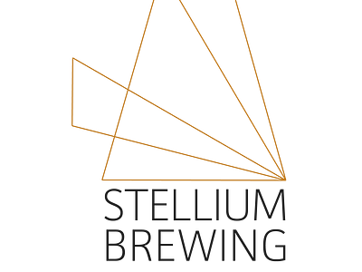 Stellium Brewing branding design icon logo minimalist minimalist logo typography