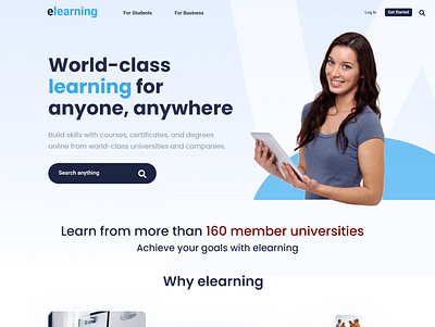 eLearning Website ui
