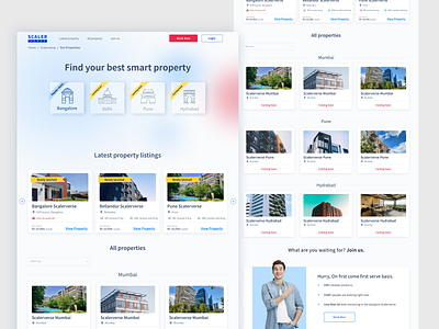 Property listing : Landing page