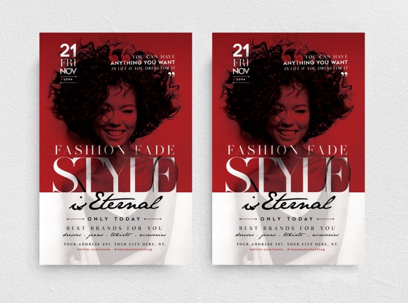 Style is Eternal Flyer Template by Touringxx Creative Studio on Dribbble