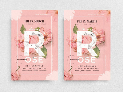 La Vie En Rose Flyer Template