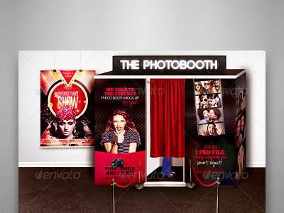 The Photo Booth Mock-Up Template business fun marketing photo book photobook photography photos promotion set shot smart objet studio