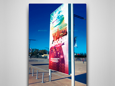Outdoor Mock-Ups Pack advertising banner billboard board mock up city event mockup poster presentation promotional signage smart object urban