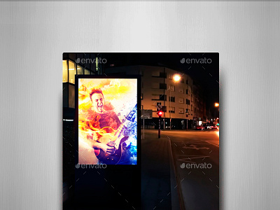 City At Night Vol.3 Mock-Ups Pack avenue banner billboard board mockup city event outdoor poster presentation realistic residential smart object