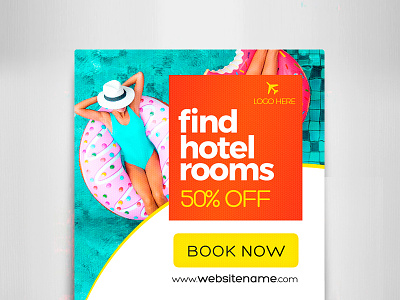 Hotel Banners Ads business commercial discount marketing modern product promotion sale shop shopping store web ads