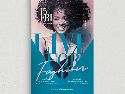 Live For Fashion Flyer Template