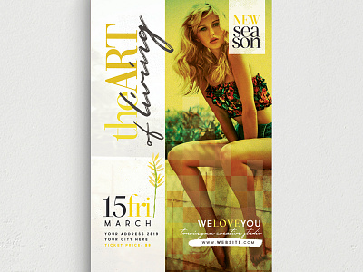 The Art Of Living Flyer Template