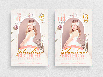 Birthday Invitation Flyer Template