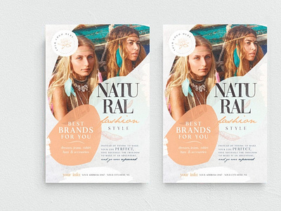 Natural Fashion Style Flyer Template