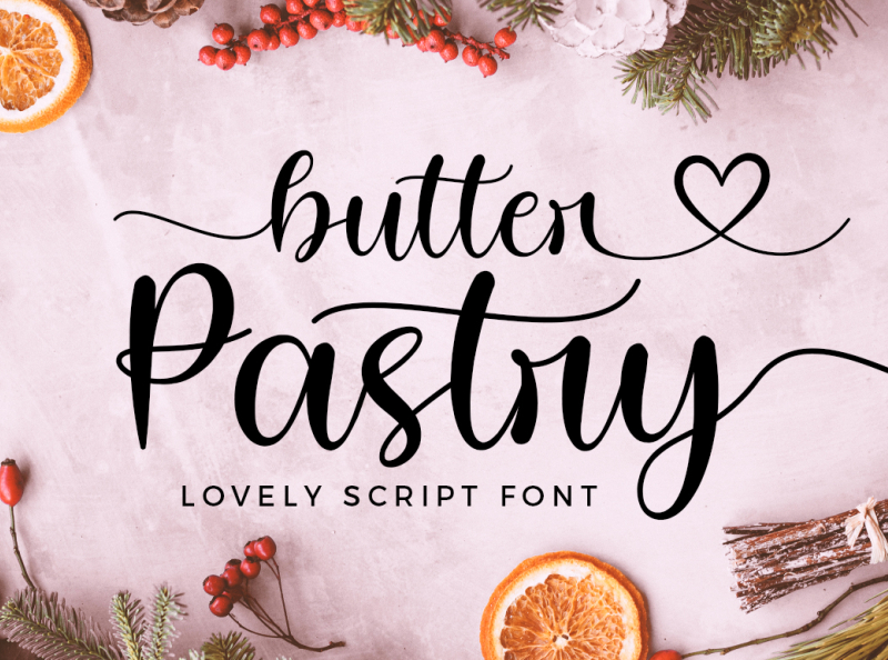 Free Butter Pastry Lovely Script Font by Typesthetic Studio on Dribbble