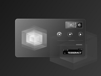 UI Experiment_Tessaract Card app blackandwhite brand identity branding button card clean creditcard debit card design futuristic glassmorphism graphic design icon minimal neumorphism sci fi tesseract ui ux