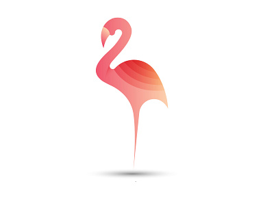 flamingo 3d branding company brand logo company logo flamingo flamingo logo flat flat design flatdesign goldenratio gradient color invitation logo logo design logo trend logos modern design modern logo professional logo wildlife