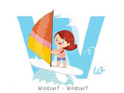 W for Windsurf abc madalva w windsurf