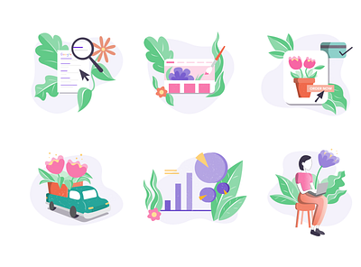 JoinBloomNation Illustrations design icon illustration illustration art spot illustration vector web