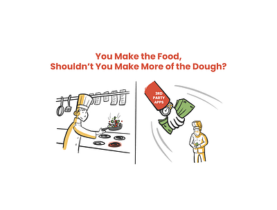 Dig-In You Make the Food Illustration comic cooking illustration art illustration design money photoshop procreate