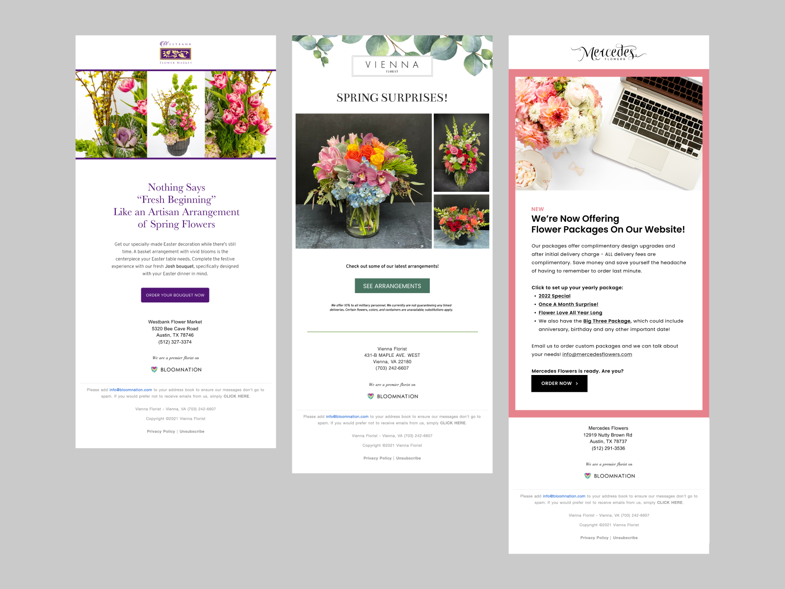 Emails for Florist Clients by Sierra Gonzales on Dribbble