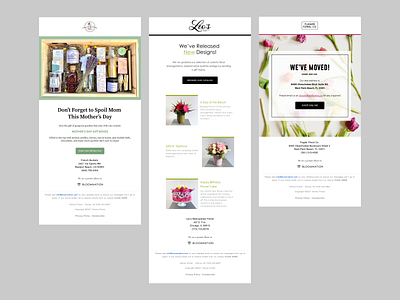 Emails for Florist Clients (P.2) email graphic design marketing