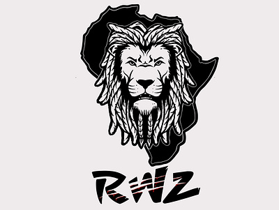 Lions animal art black white branding design hand drawn illustration logo vector