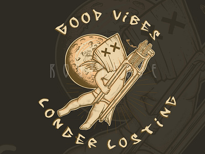 Good vibes art culture custom design graphic design hand drawn illustration logo motorcycle tshirt