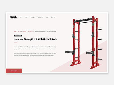 Hammer Strength bodybuilding hammer strength header hero life fitness muscle power rack product ui ux web design weight lifting