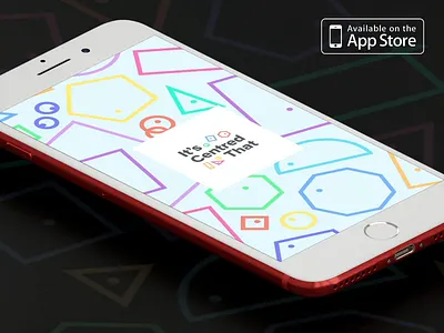 It's Centred That - Now Available on the App Store! after effects animation app gsap interactive mobile mobile app ui ux