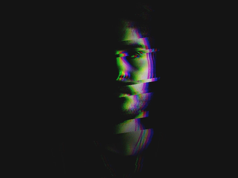 GSAP &  RGB Glitch Effect - Codepen by Supremo on Dribbble