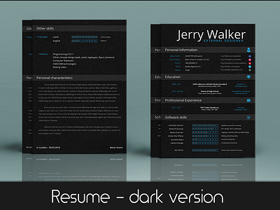 Resume - v1 dark