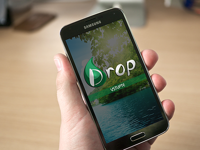 Samsung Galaxy S5 - Mockup clean drop green logotype mobile mockup modern phone samsung simple smart