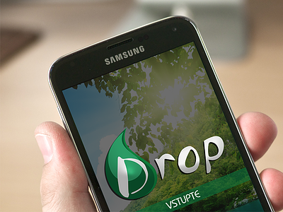 Samsung Galaxy S5 - Mockup clean drop green logotype mobile mockup modern phone samsung simple smart