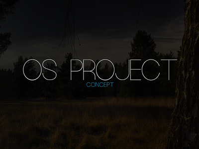 OS Project Concept - UI Coming Soon concept design modern simple slim system