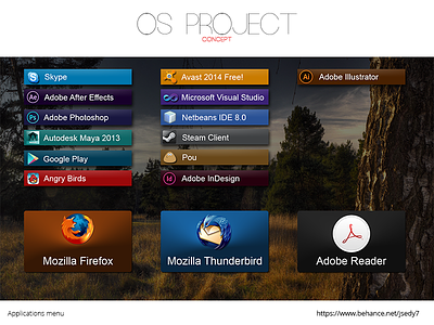 OS PROJECT - Applications concept design modern simple slim system