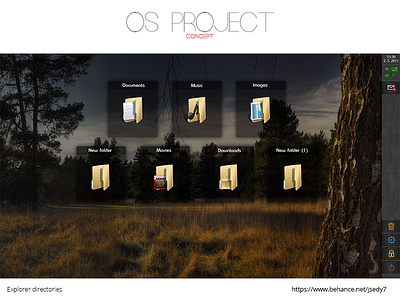 OS PROJECT - Directories concept design modern simple slim system