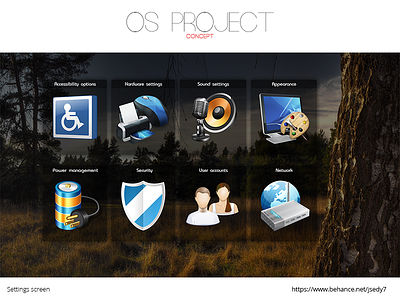 OS PROJECT - Settings concept design modern simple slim system