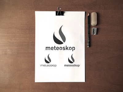 Meteoskop logotype clean design logo logotype meteoskop modern simple weather