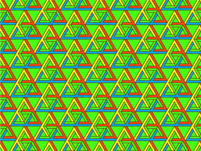 Infinity Triangles carlos vigil fresh colors future shock grid infinite pattern repetition saturated space srd super rad super rad design triangles vector