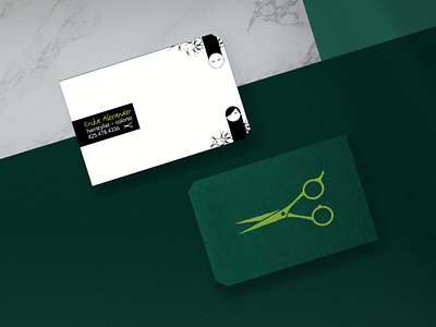 Hairstylist & Colorist Business Cards business card design design illustration typography vector