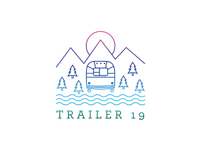 Trailer 19 Vector Illustration artwork branding design illustration logo typography vector