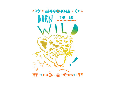 Born To Be Wild | Foreignspell artwork block printing children book illustration design fine art hand lettering illustration stationery design typography